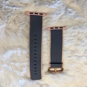 Apple Rose Gold, Pink and Navy Watch Band 38mm